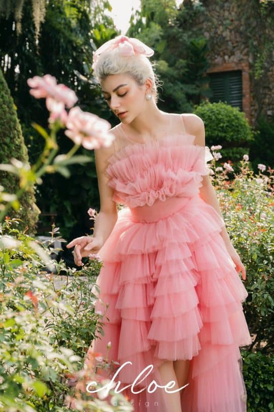 Váy thiết kế may đo Chloe Flora 23 - Image 16