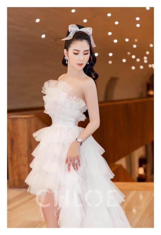 Váy thiết kế may đo Chloe Flora 23 - Image 9