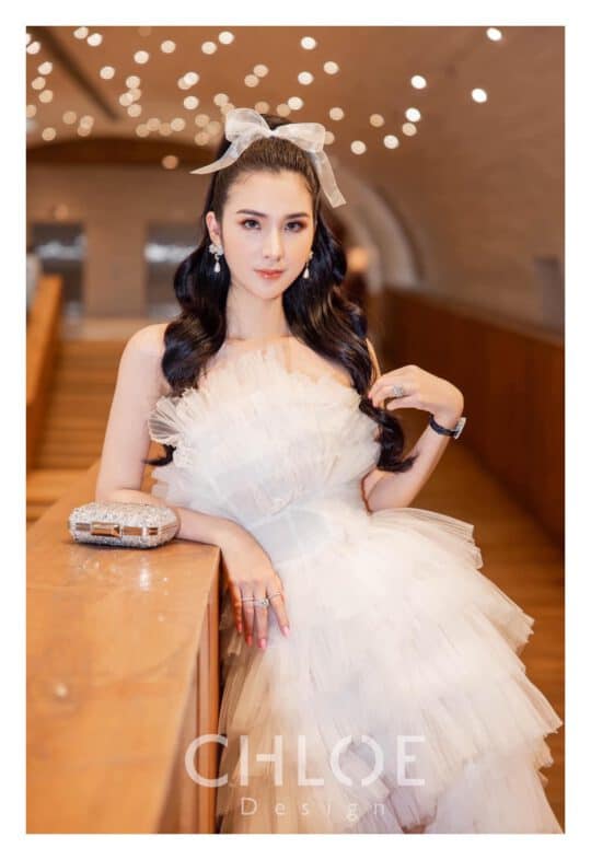 Váy thiết kế may đo Chloe Flora 23 - Image 8
