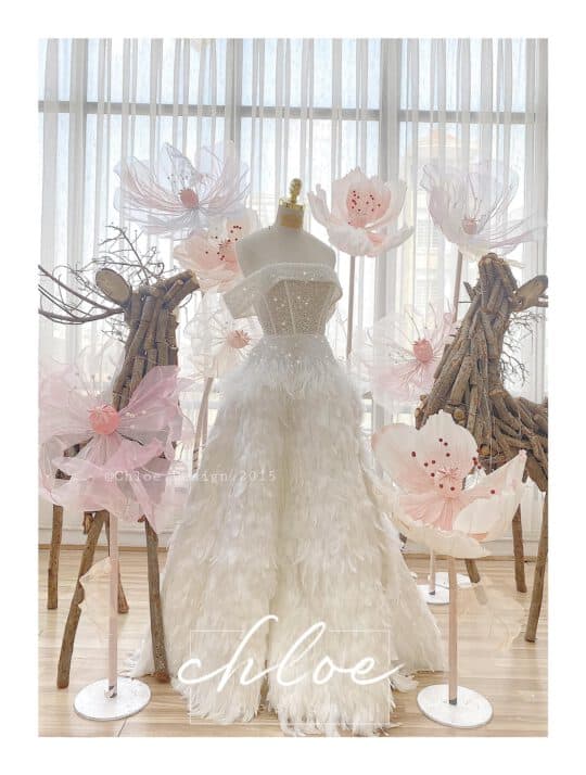 Váy cươi thiết kế Chloe Alida 19