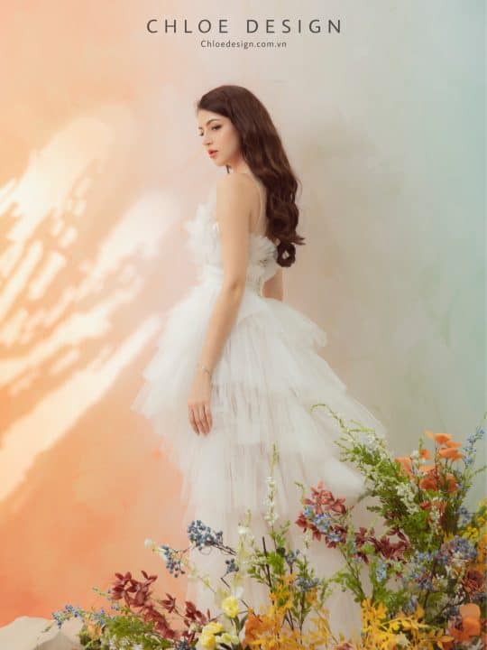 Váy thiết kế may đo Chloe Flora 23 - Image 13