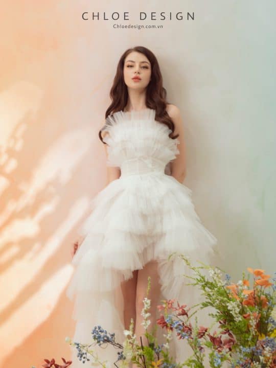 Váy thiết kế may đo Chloe Flora 23 - Image 11