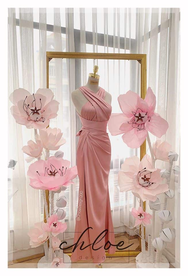 Váy thiết kế may đo Chloe Azure 19