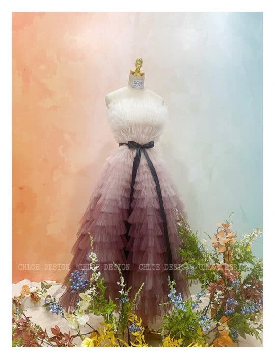 Váy tầng phiên bản ombre 2019 - Image 5