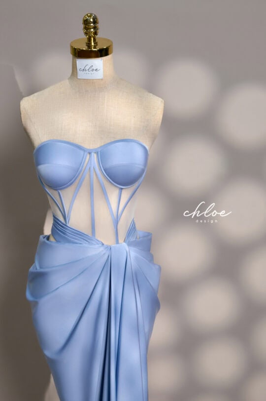 Váy thiết kế may đo Chloe Silk 20 - Image 3