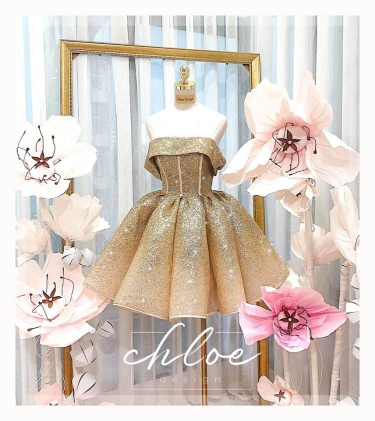 Váy thiết kế Ombre tùng múi 18