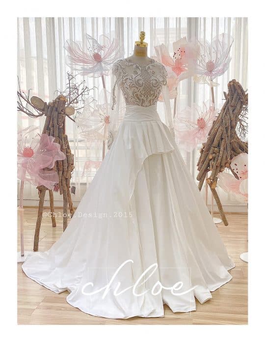 Váy cưới thiết kế Chloe Roberta 19 ( 2 in 1 )