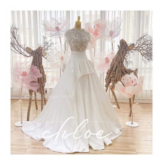 Váy cưới thiết kế Chloe Roberta 19 ( 2 in 1 ) - Image 2