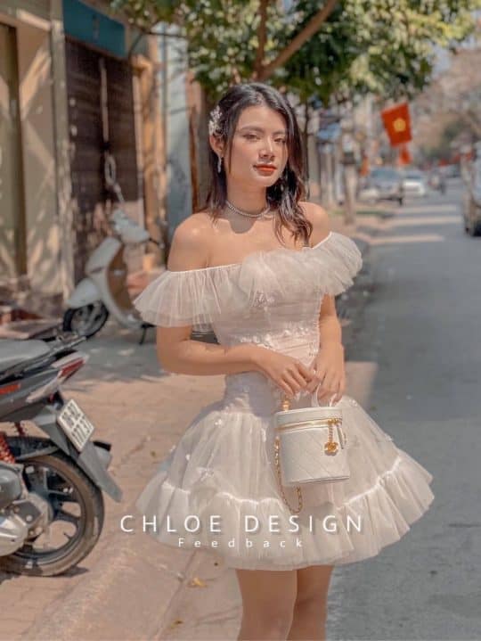 Váy thiết kế may đo Chloe Flower 19 - Image 3