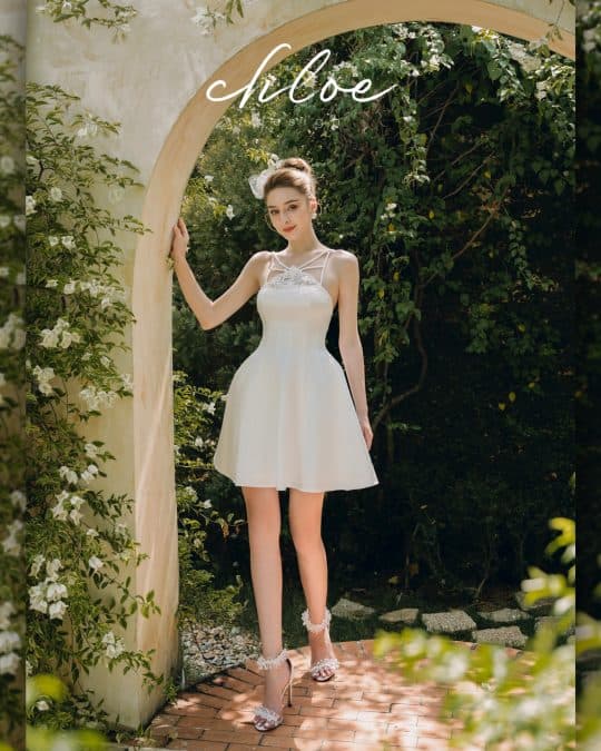 Váy thiết kế may đo Chloe Cerise 22 - Image 3