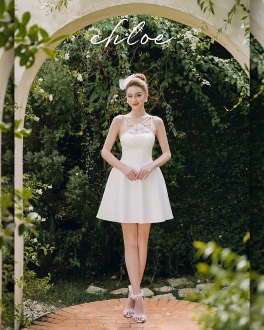 Váy thiết kế may đo Chloe Cerise 22 - Image 4