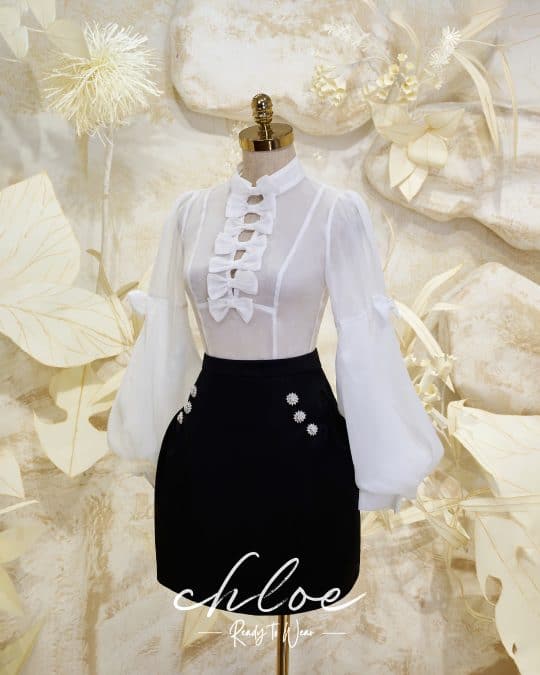 Váy thiết kế may đo Chloe Ready To Wear Bow Tie 23 - Image 3