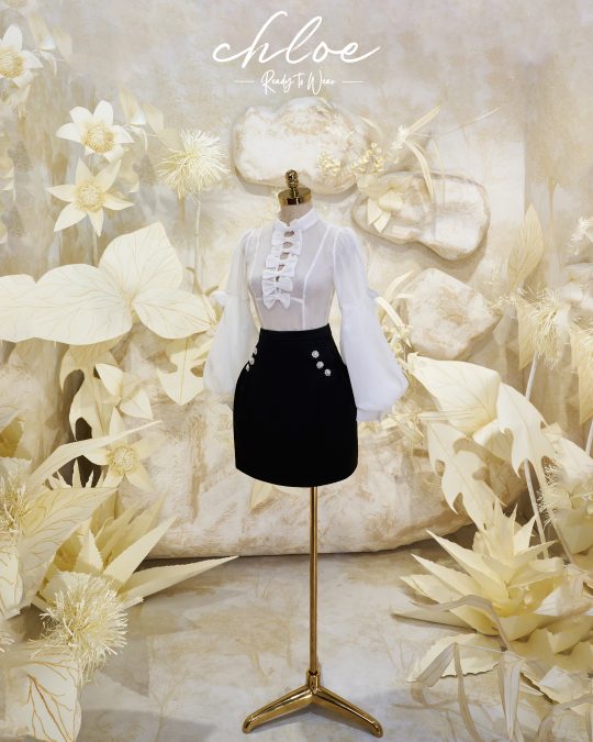 Váy thiết kế may đo Chloe Ready To Wear Bow Tie 23 - Image 4
