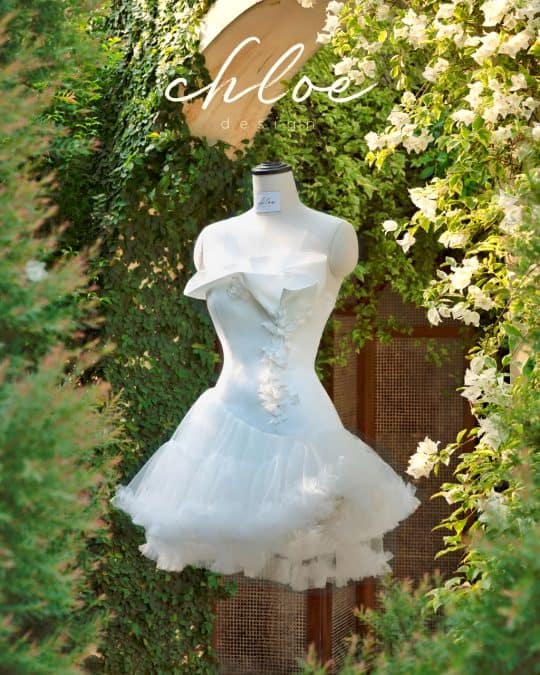 Váy thiết kế may đo Chloe Cerise 23