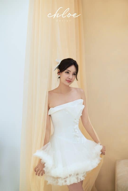 Váy thiết kế may đo Chloe Cerise 23 - Image 7