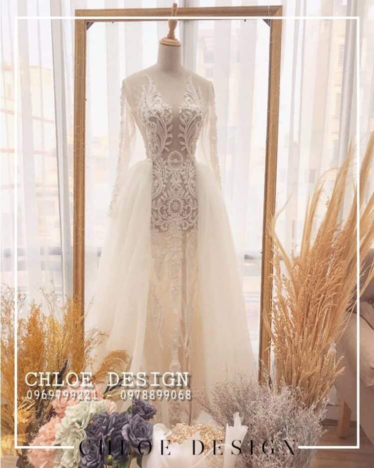 Váy cưới thiết kế may đo Chloe Anila 19 ( 2 in 1 )