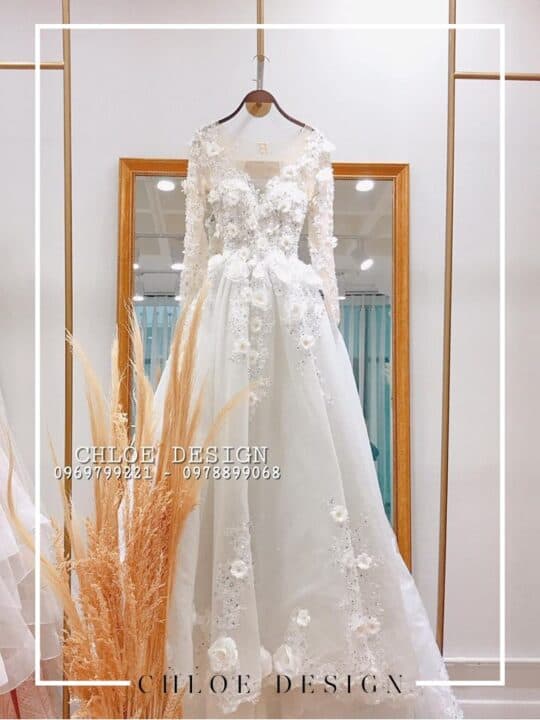 Váy cưới thiết kế may đo Chloe Donia 19 - Image 3
