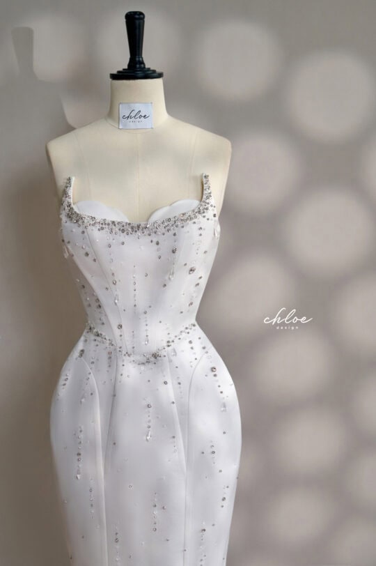 Váy thiết kế may đo Chloe Allecra Crystal 25 - Image 17