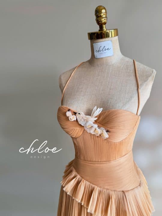 Hoa vải thiết kế Chloe Sabrina 24
