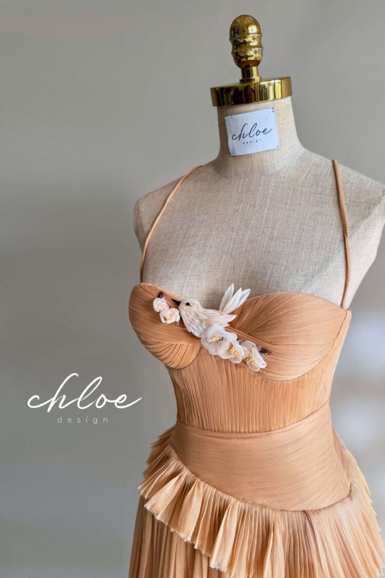 Hoa vải thiết kế Chloe Sabrina 24