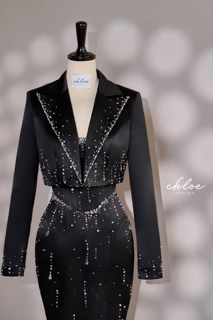Áo khoác thiết kế may đo Chloe Allecra Crystal 25