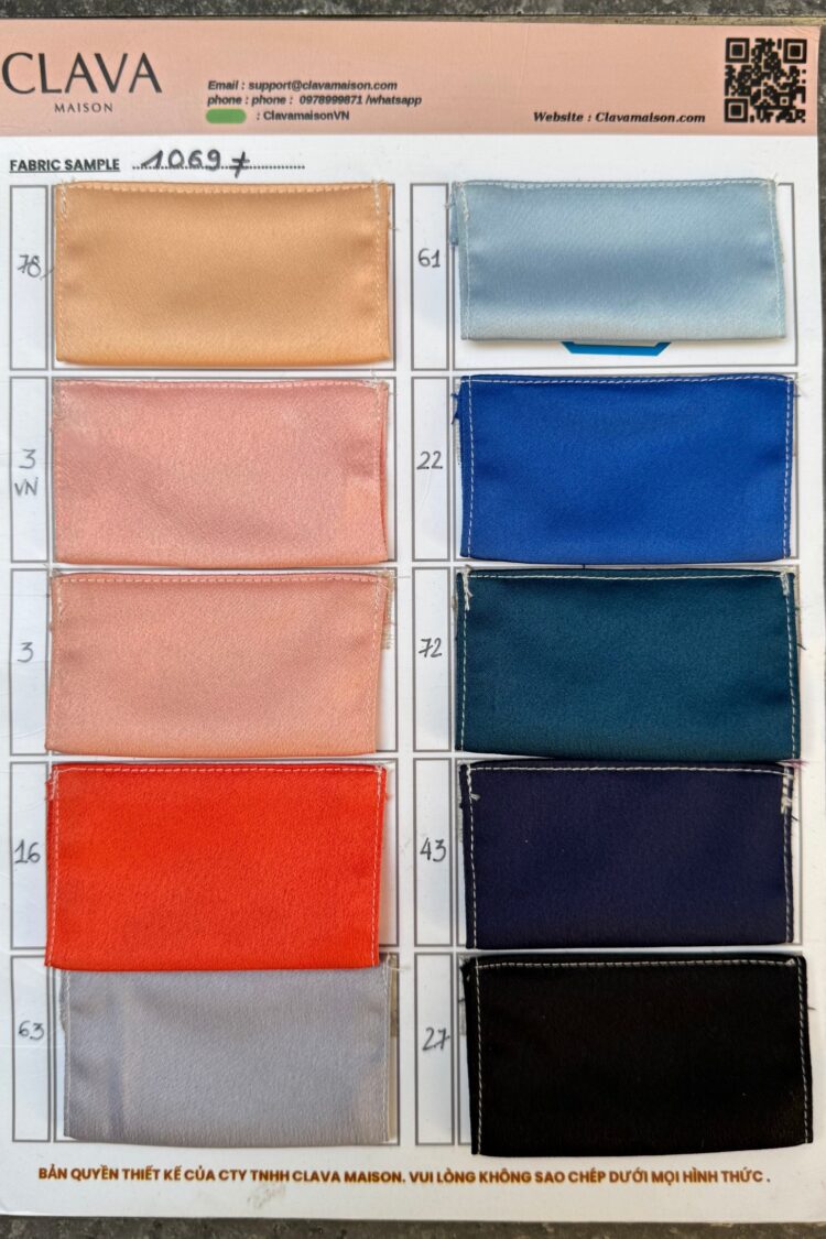 Alternative view of Fabric Duchess Silk Clava Maison