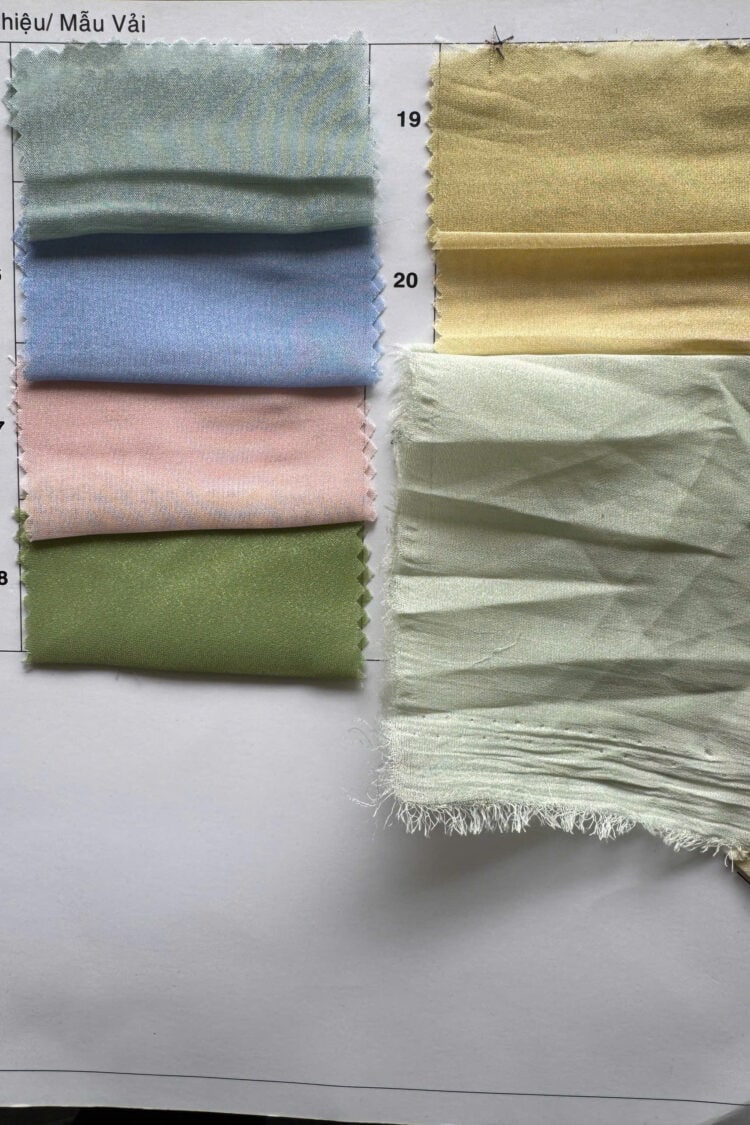 Alternative view of Fabric Lurex Silk Chiffon Clava Maison