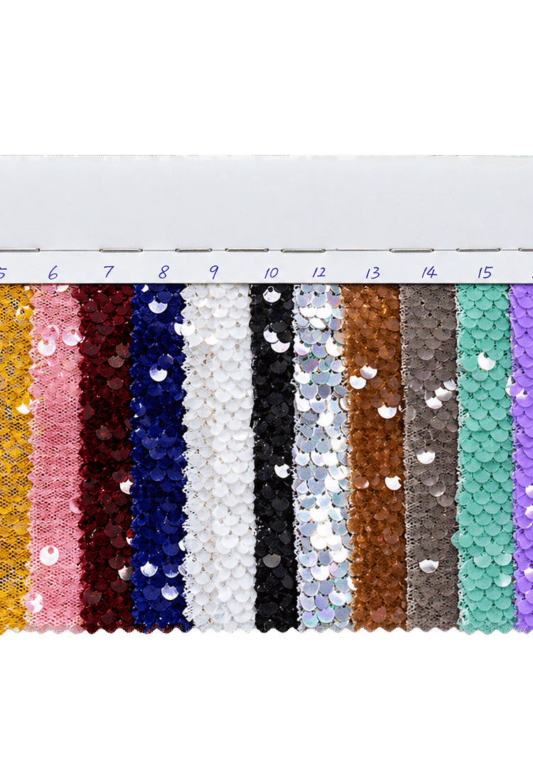 Alternative view of Fabric Sequin 01 Clava Textile Maison