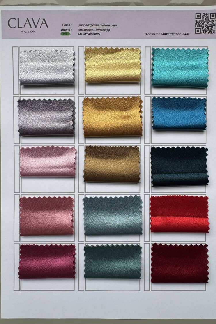 Alternative view of Fabric Satin 04 Clava Maison