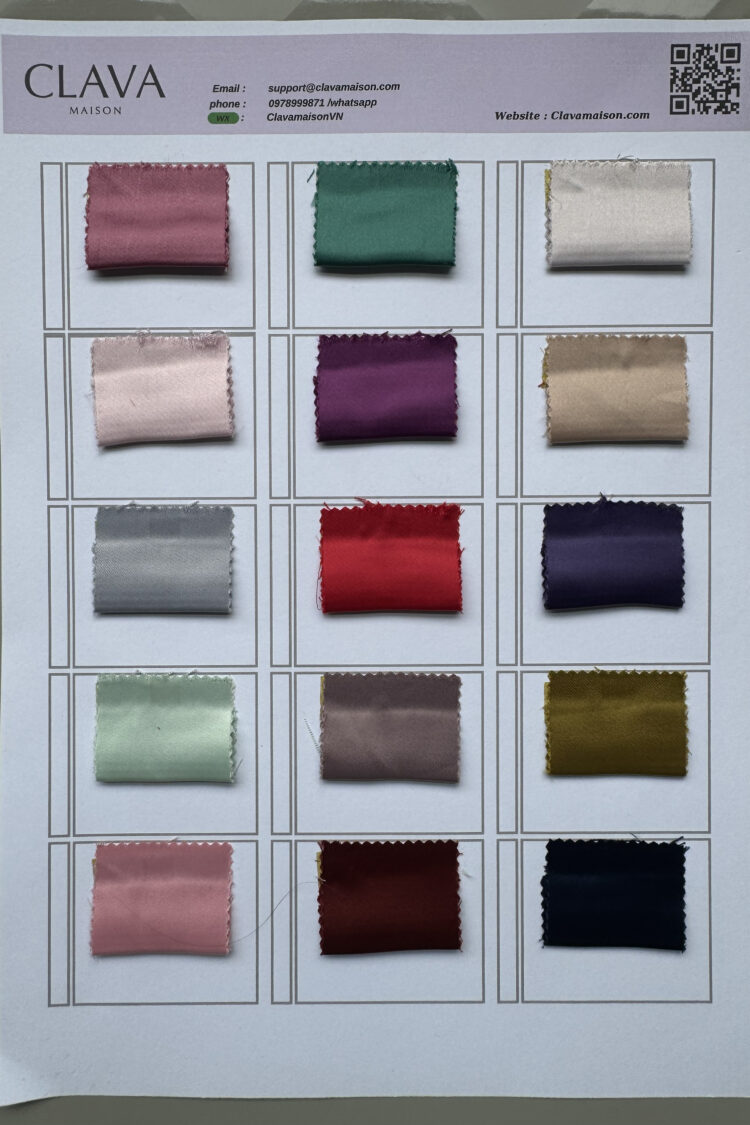 Alternative view of Fabric Satin 06 Clava Textile Maison